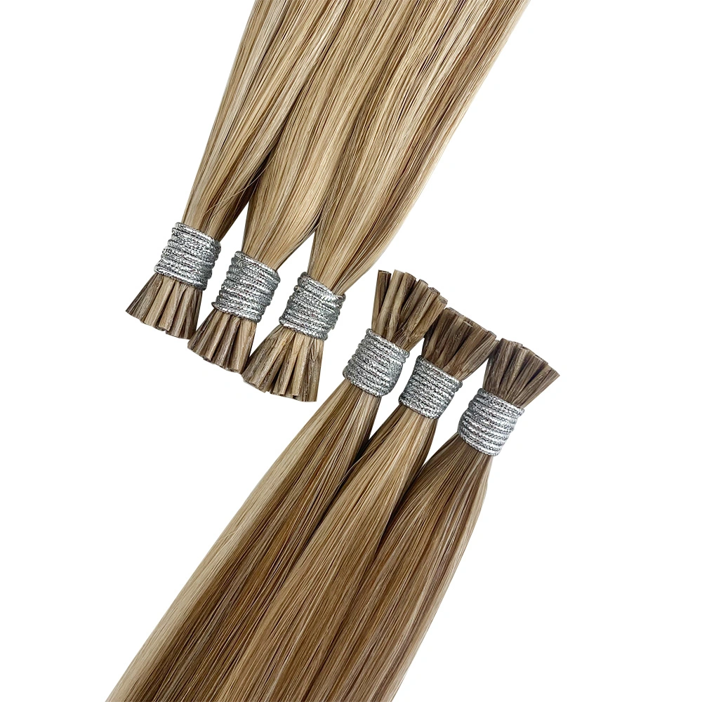 Extensões de cabelo pré-cortadas com queratina Double drawn I Tip Hair