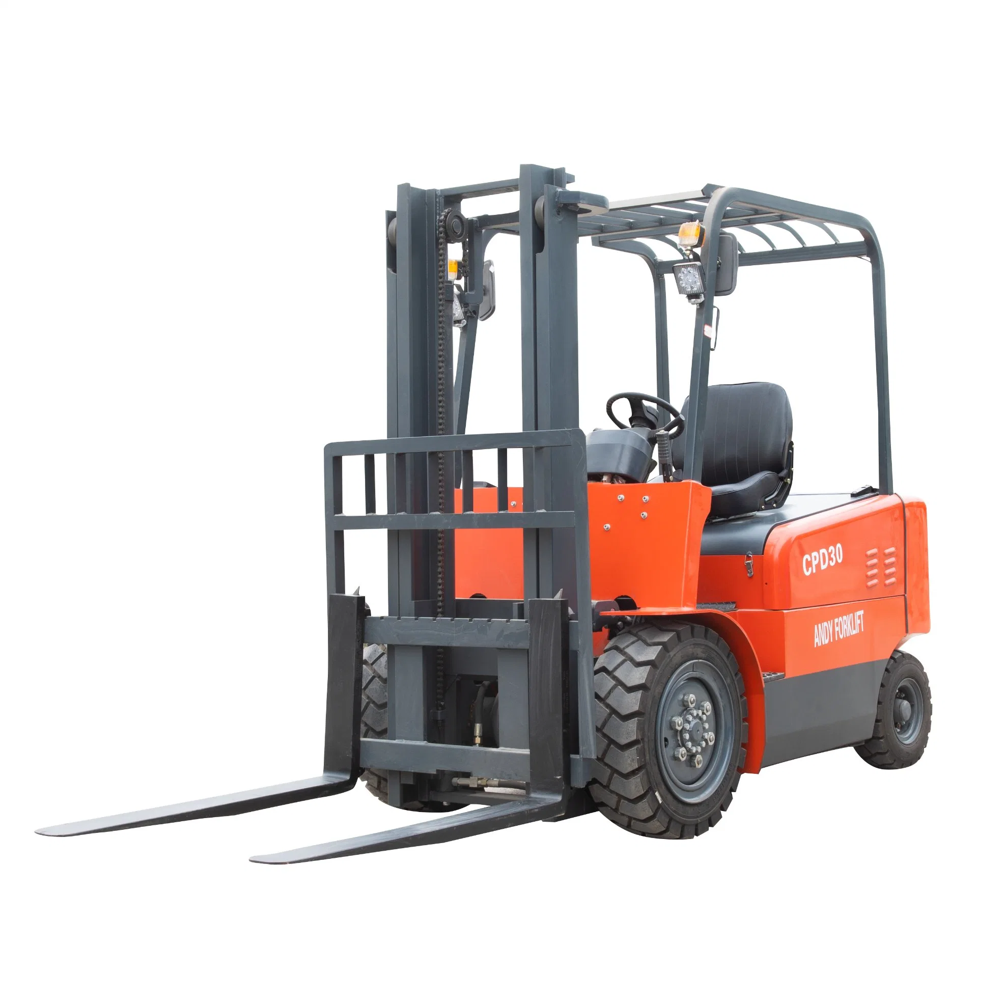 3ton 3000kg Lifting Height 3000mm Four Wheel Counterbalanced Battery Operated Electric Forklift Price