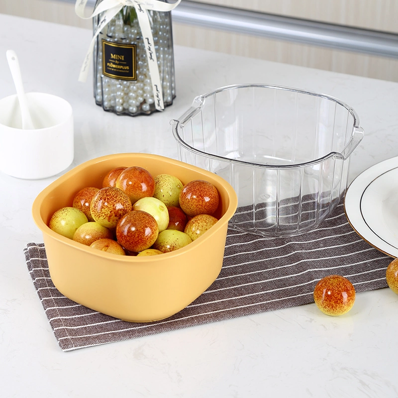 Food Fruit Drain Basket for Home Kitchen Camping Multi-Function Wash Fruit Bowl Storage Basket