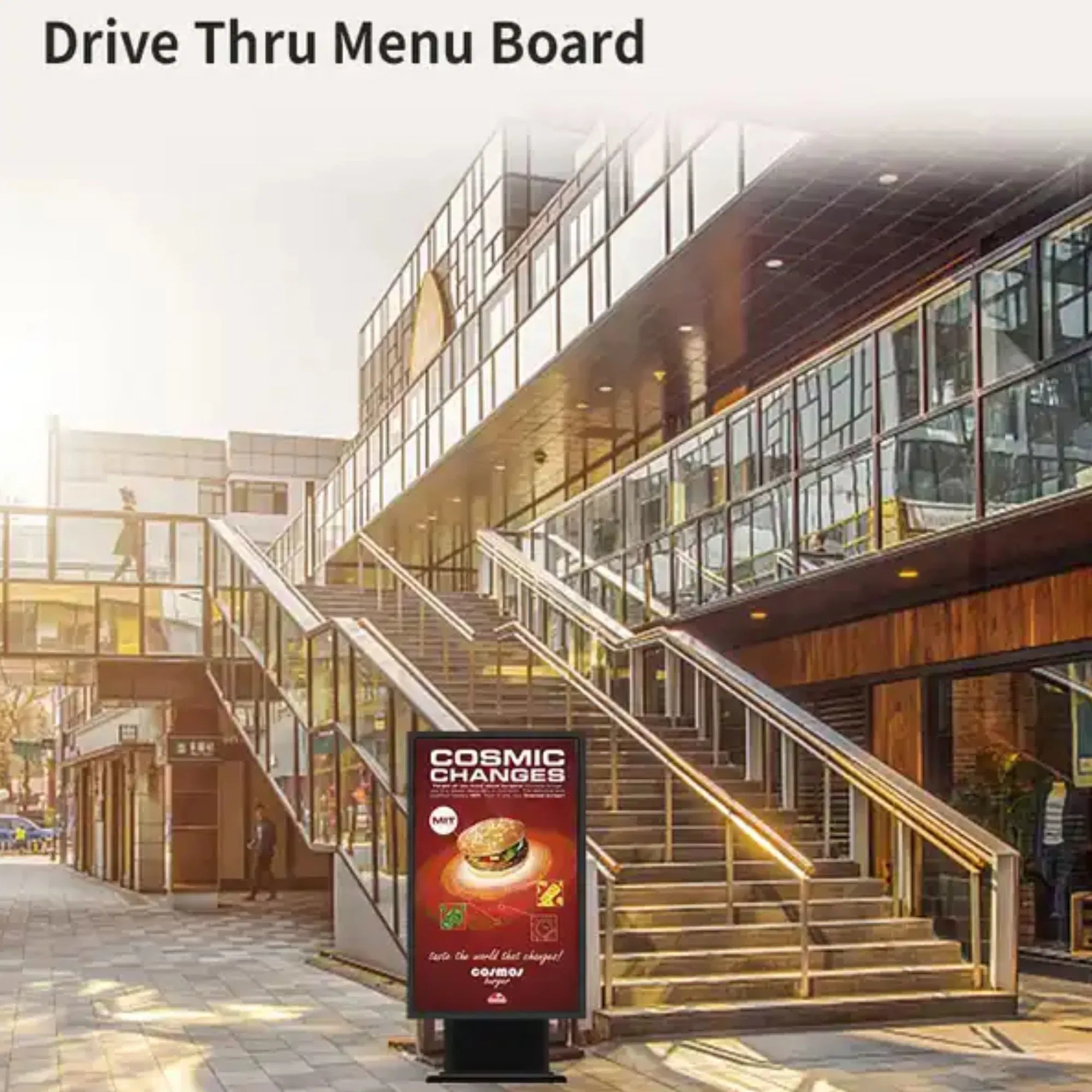 Full Screen Display Outdoor Digital Signage Advertising Player Digital Signage Outdoor Stand