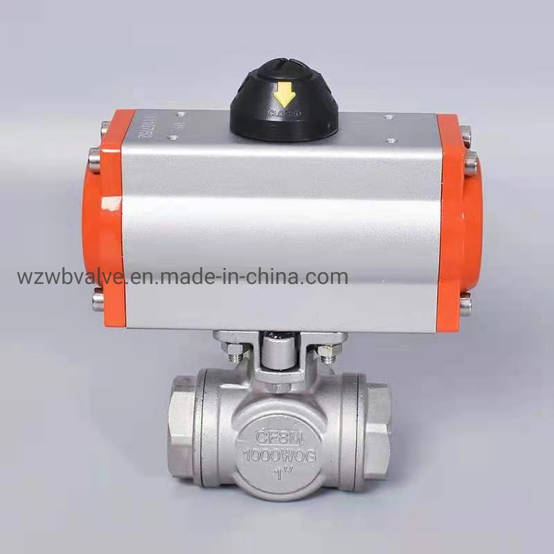 Three Way Custom Made 3 Way Stainless Ball Valve 316 1000wog