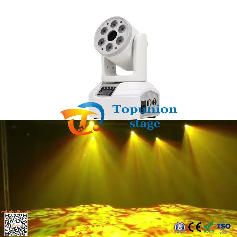 7PCS LED Mini Prism Gobo Projection Moving Head Lighting Party Decoration Pattern Light