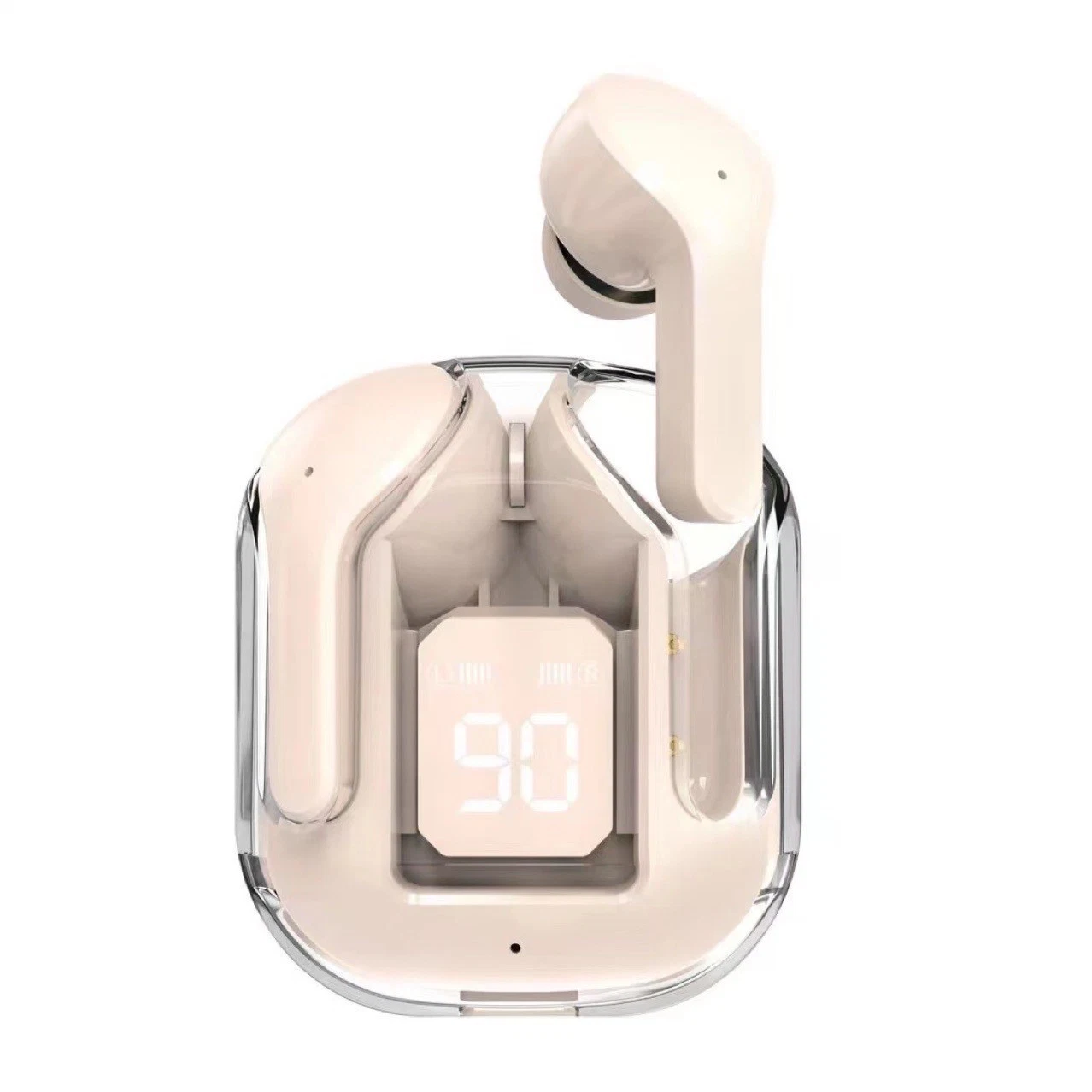 T2 V5,3 auriculares estéreo inalámbricos reales auriculares con carga transparente Funda auriculares inalámbricos TWS intrauditivos