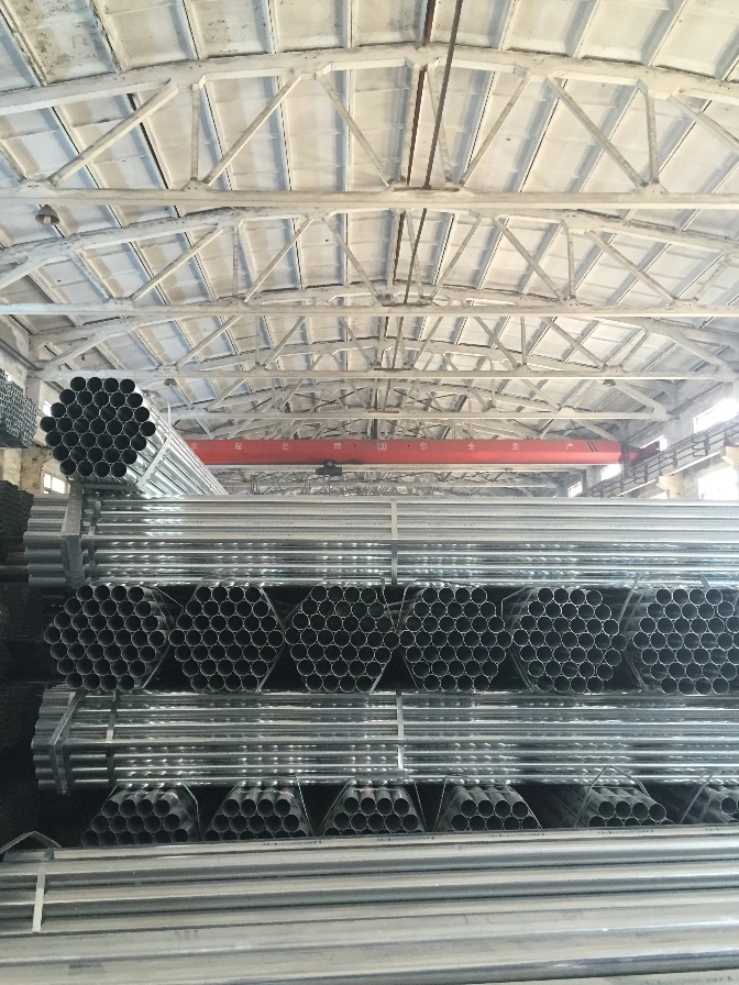 Hot DIP Galvanized Round Steel Pipe / Gi Pipe Pre Galvanized Steel Pipe Galvanized Tube for Construction