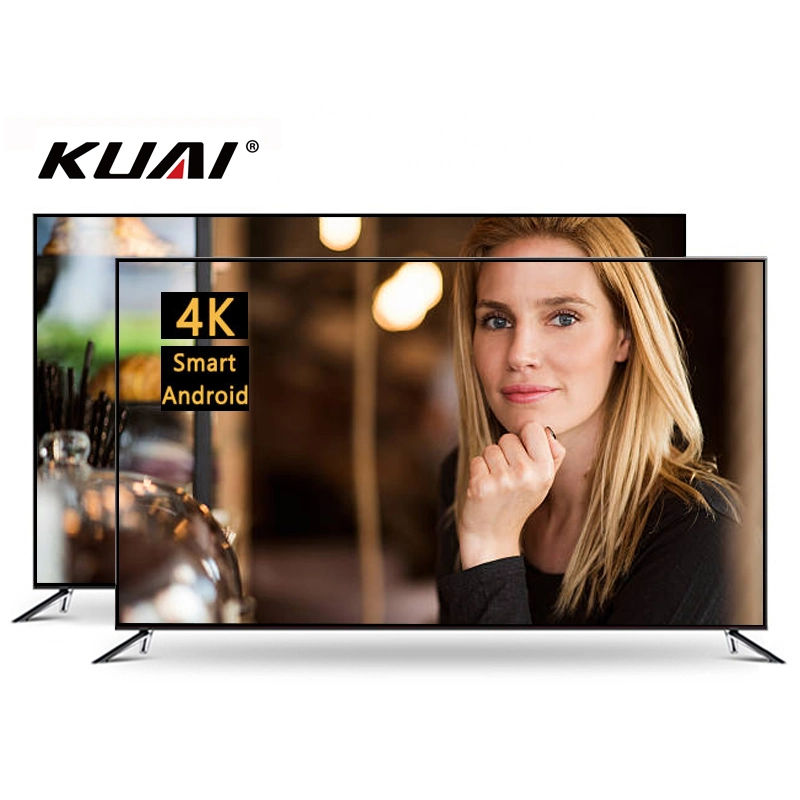 32-100pulgadas Kuai OEM/ODM de la fábrica de TV LED LCD TV Android Smart TV 43 55 65 70 85 100 Plano de gran tamaño Screnn 4K Ultra HD TV