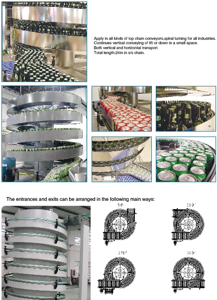 Cadenas de flexión lateral Haasbelts 1873tab para transportador de transferencia de botellas