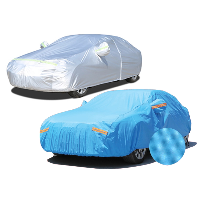 Car Cover Waterproof Automatic Blue Folding Car Cover Full Set Car Body Cover