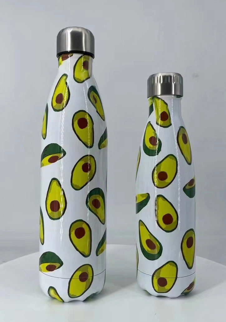 Travel Double Walled Vacuum Insulated Water Bottle Leak-Proof Cola Shape Stainless Steel Water Bottle 500ml, 750ml, 1000ml