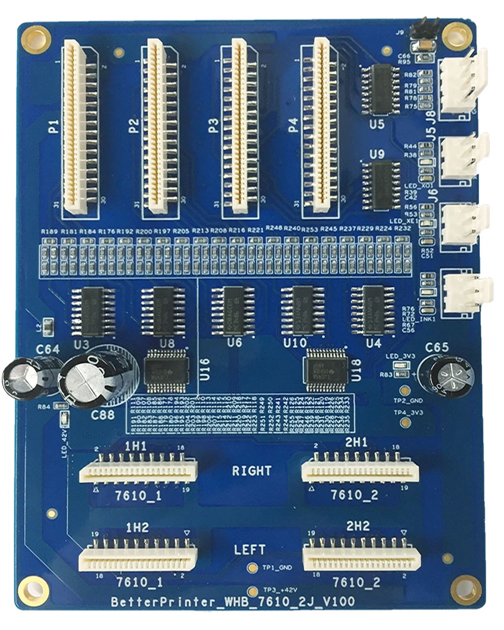 for Wall Paint Small Flat Panel Advertising Photo Printing 7610 Double Head Inkjet Printer Board for UV Flatbed Printer