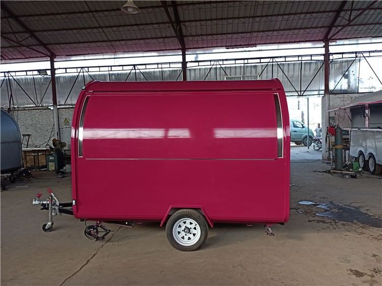 Fully Equiped Food Cart with Kitchen Equipments Outdoor Food Kiosk Mobile Snack Trailer Cart