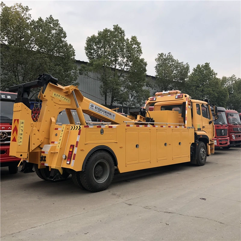 Factory Special Heavy Telescopic Boom Tow Load 10t Recovery Truck with 10t Winch Diesel Engine Sinotruck HOWO Wrecker Truck Car Road Emergency Rescue