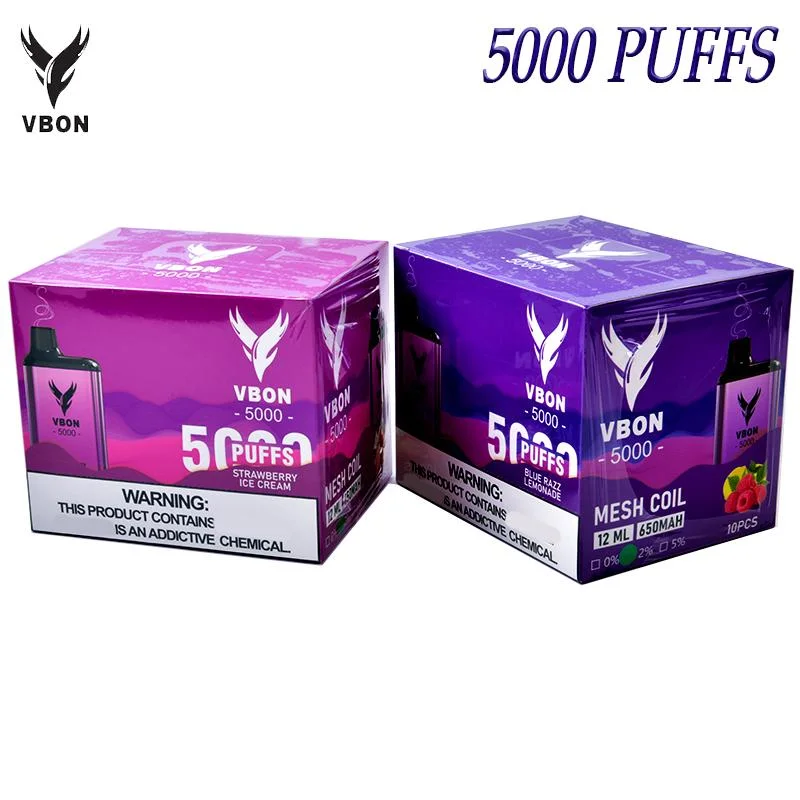 Allemagne arrivée 5000 puffs Vbonbar Multi-fruit saveur variable Pen NIC Vape liquide