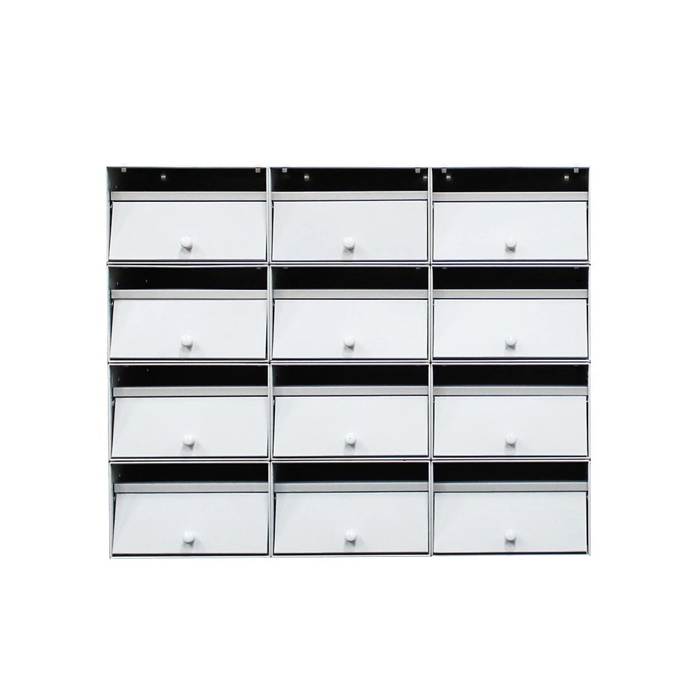 China Supply Commercial Outdoor Mailbox Mounted Mail Post Box Secure Letterbox Stainless Steel Apartment Building Mailbox