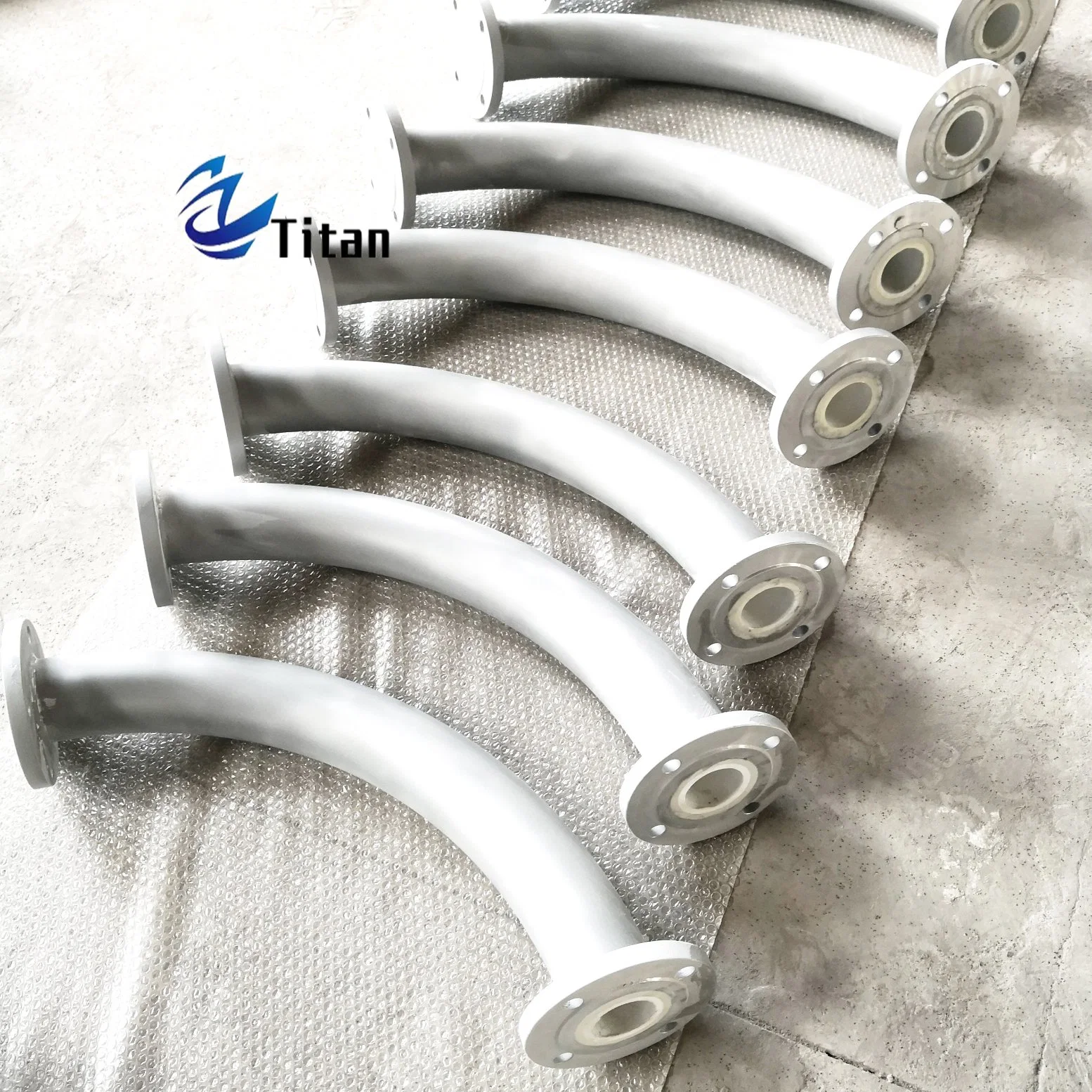 Ceramic Lined Bending Pipe Industrial Wear Parts