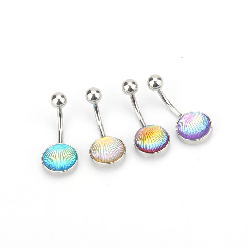 Anti Allergy Round Color Stainless Steel Belly Button Rings