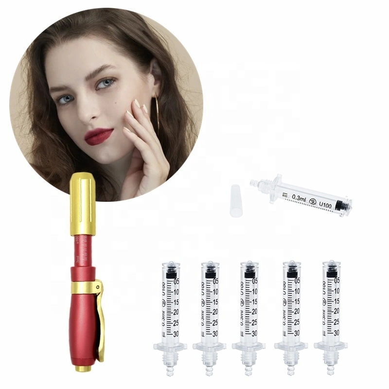 2 in 1 0.3ml&0.5ml Systems High Pressure Hyaluronic Acid Lip Filler Pen Needle Free Injection Gun