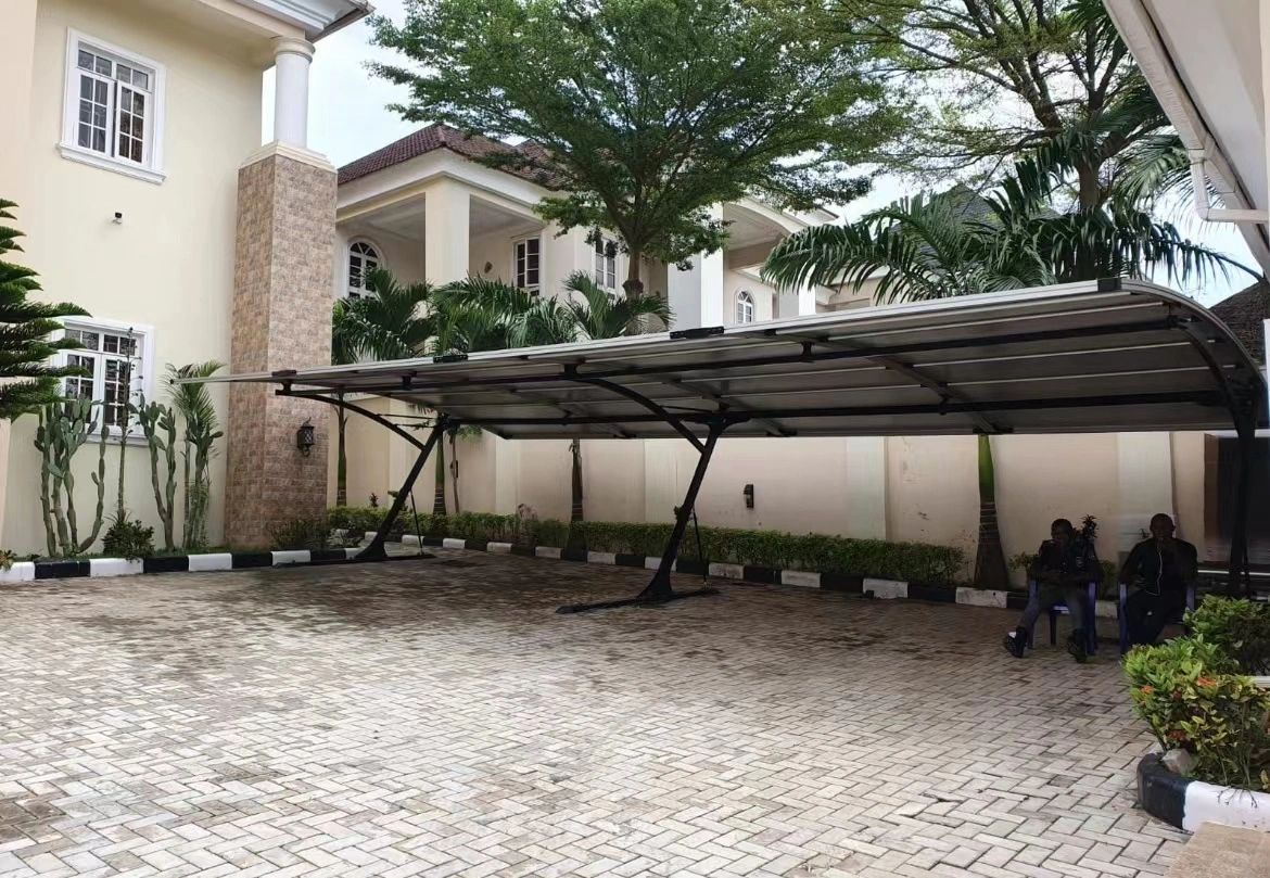 Water-Proof and Sunshade Carport for Two Car Parking