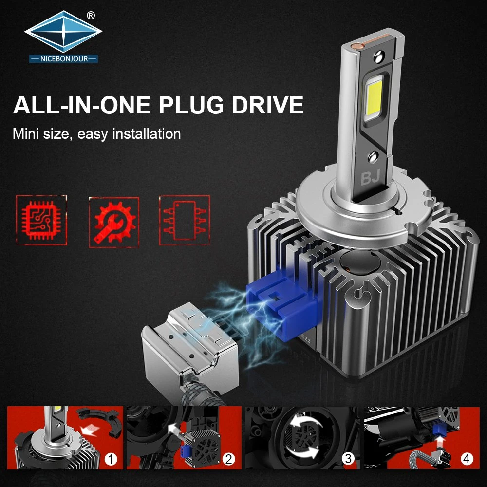 Auto Lamp D1s LED Headlight D1s D2s D3s D4s D5s D8s Car Head Lamp Aftermarket D1s LED Car Headlight D3s LED Bulb