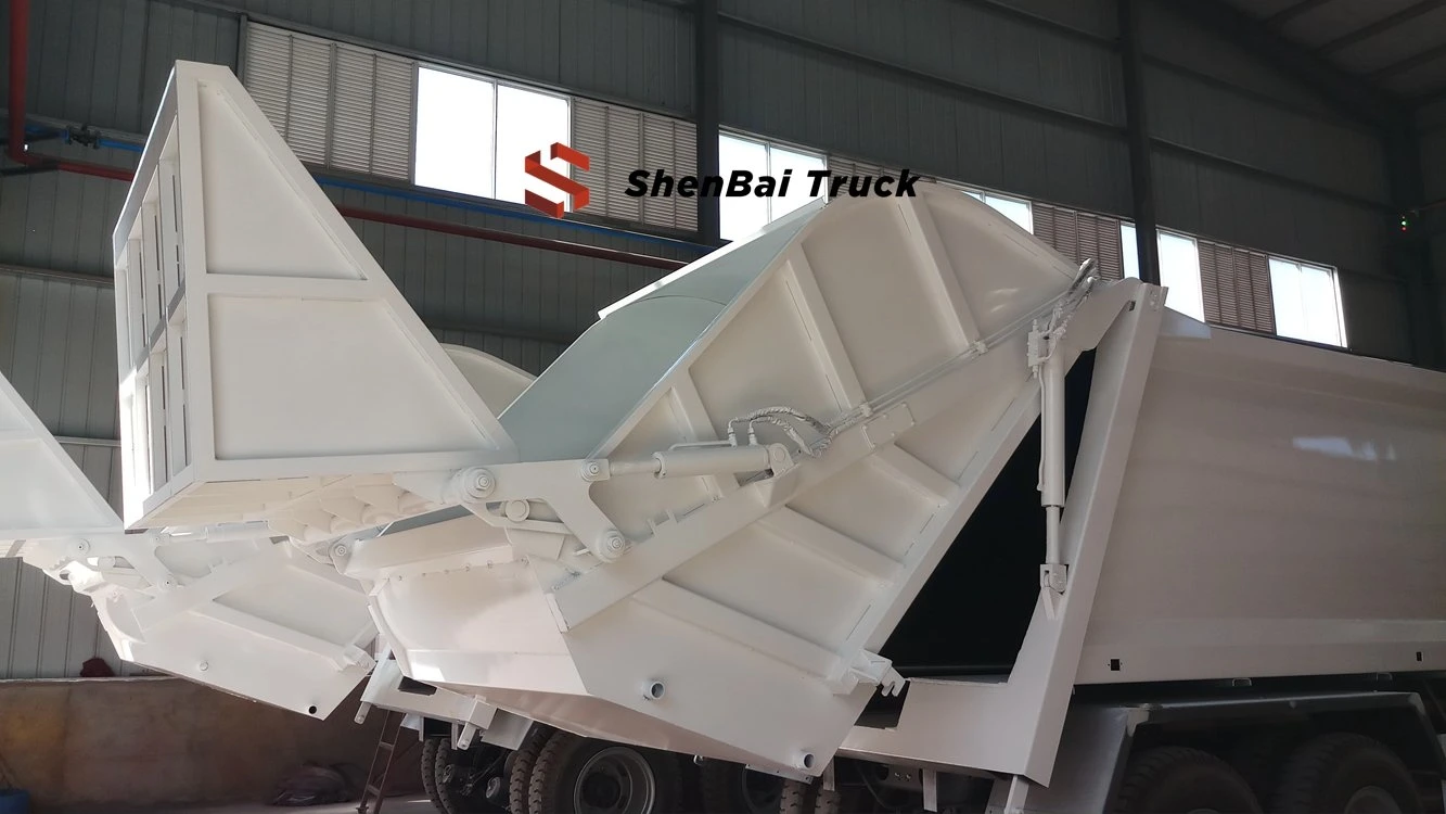 جديد 14cbm 16cbm 20cbm 6X4 شاحنة البلدية الصرف الصحي مجمع النفايات شاحنة ملفوف مدماج للبيع