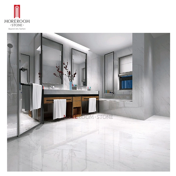 Astion White Marble Slab Laminted with Porcelain Tiles