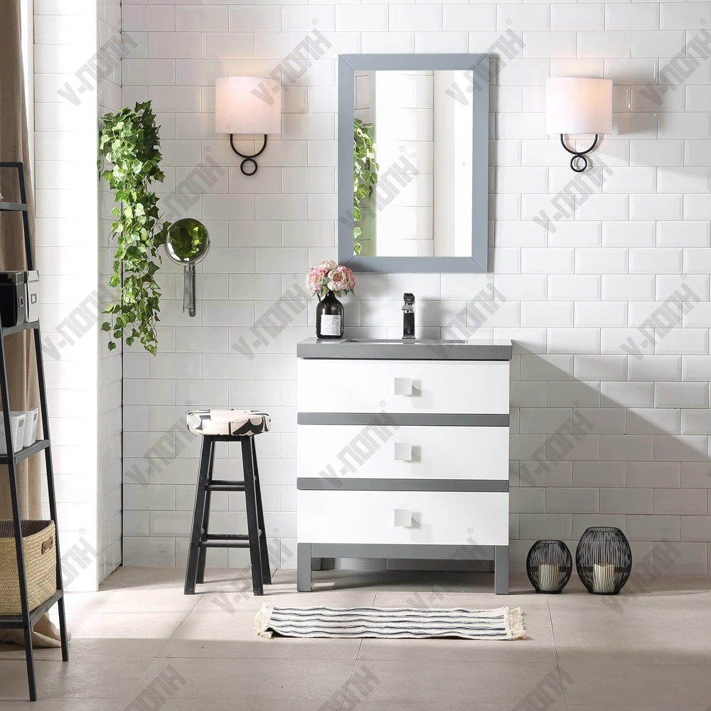 High quality/High cost performance Bathroom Vanity and Linen Cabinet Sets