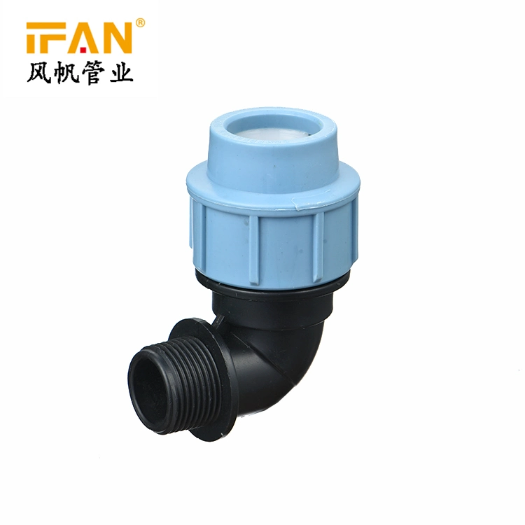 Ifan Pn16 Pressure Plastic Pipe Fittings PE PP Compressing Fitting HDPE Pipe