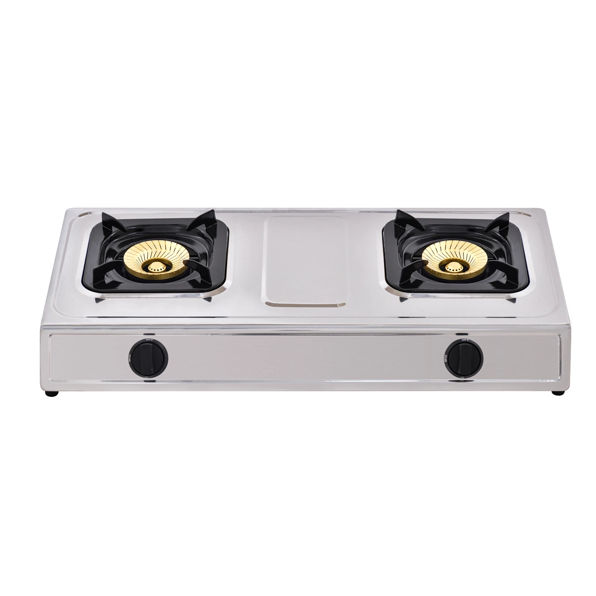 Stainless Steel Cast Iron Big Burner Double Gas Stove