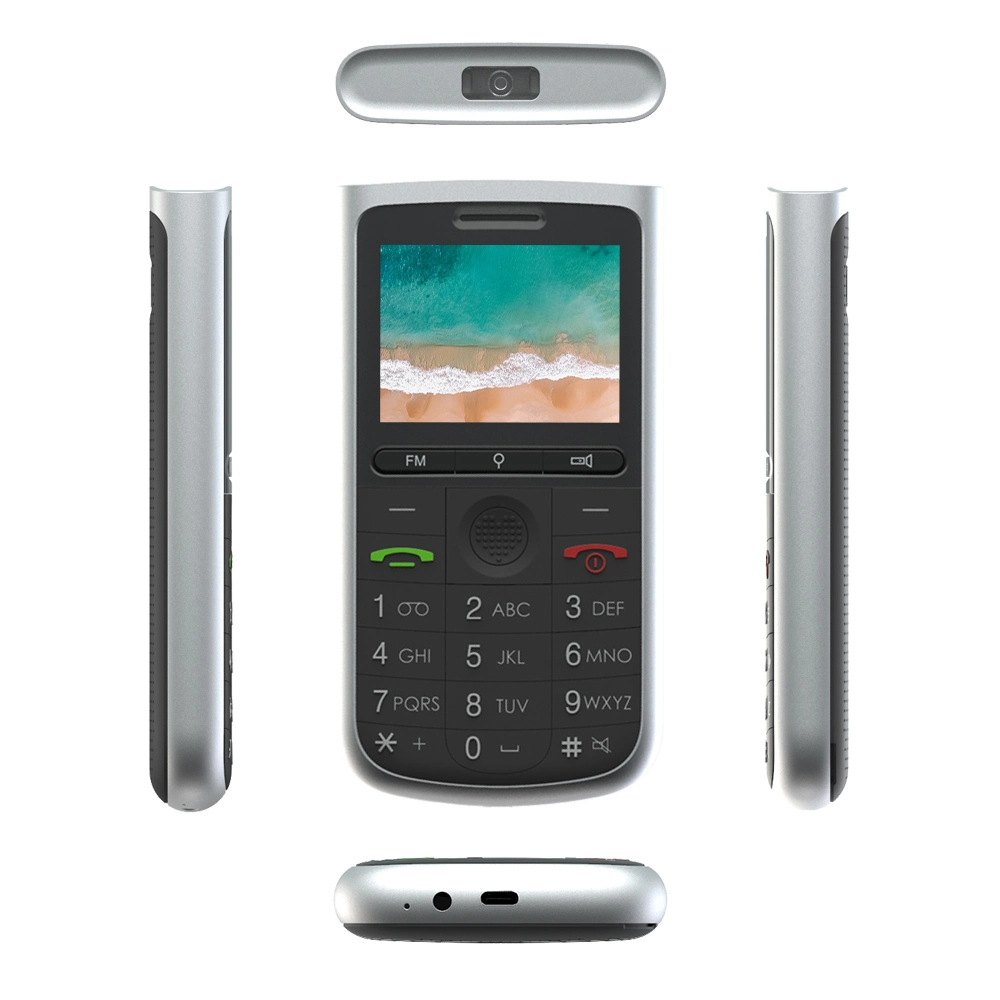 2.4 بوصة، الهواتف المحمولة القابلة للطي LTE، بطاقة SIM مزدوجة 3G الهاتف المحمول GSM OEM OBM مكالمة الطوارئ عبر الهاتف 4G الأقدم هاتف مزود بميزة