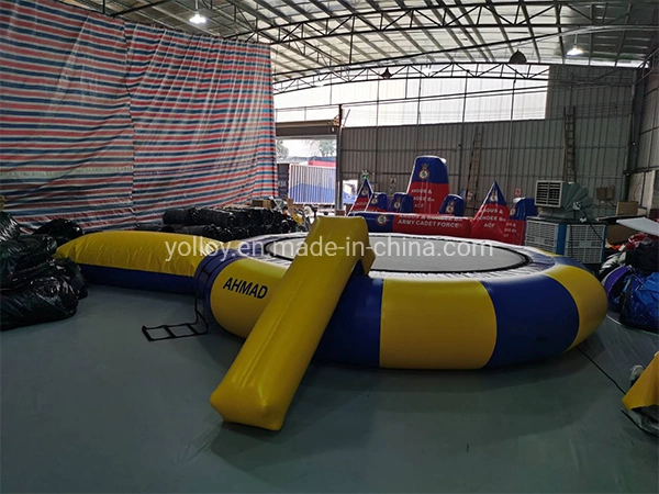Outdoor Inflatable Water Trampoline Park Combo with Slide