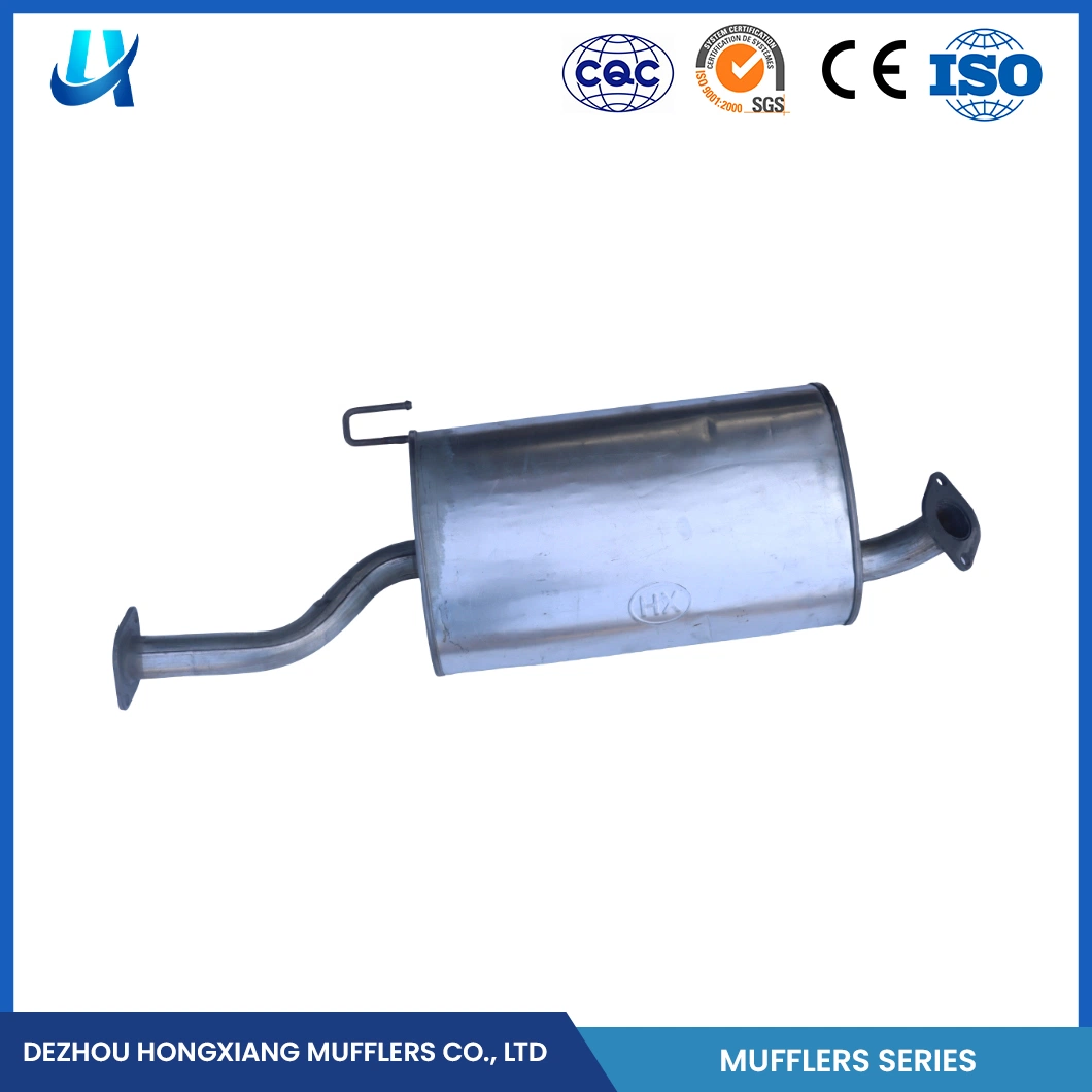 Ponteira Hongxiang e módulo ponteira universal China mais silencioso Fabrico de silenciador OEM Custom Steel material da carroçaria silenciador de 25 mm