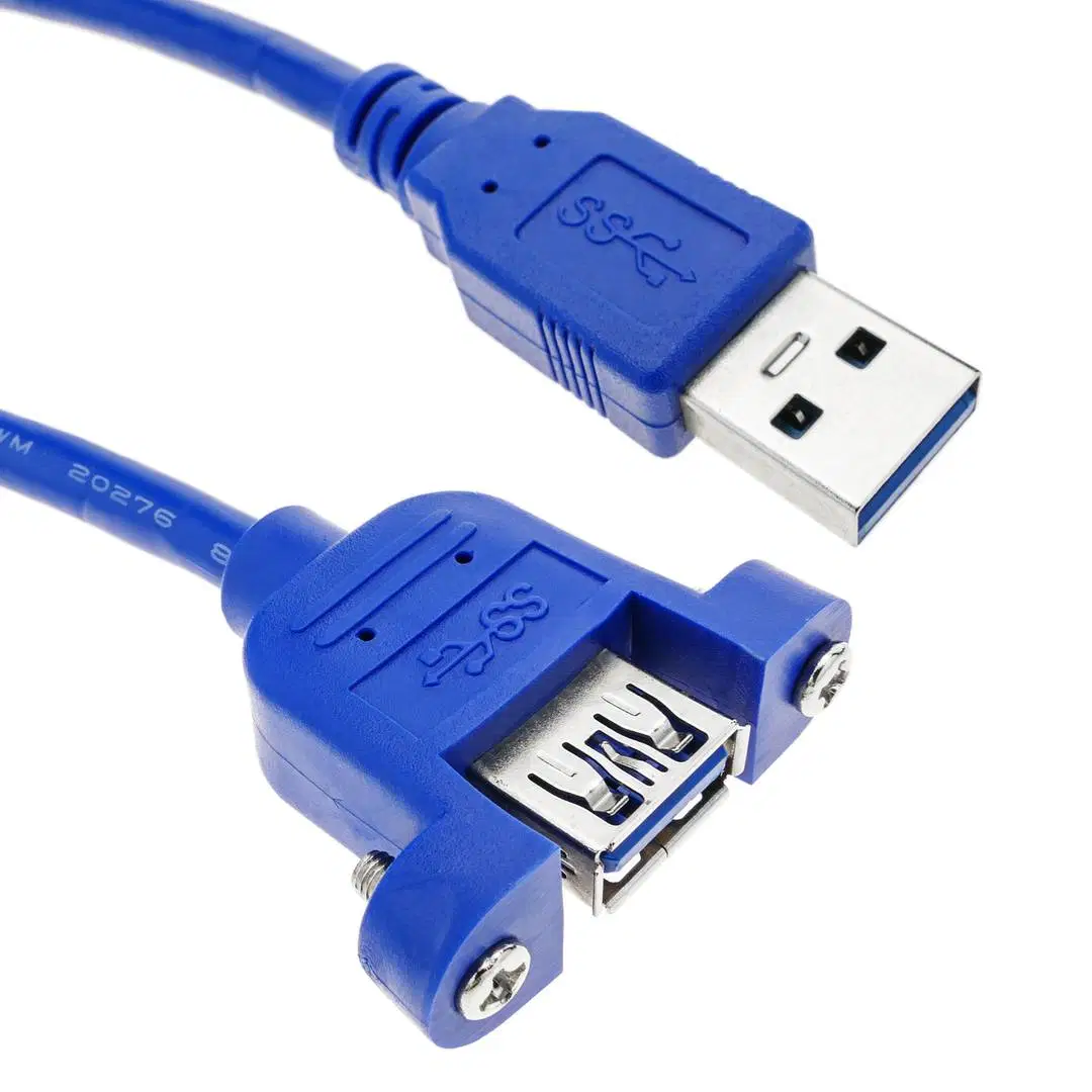 USB Data Charger Cable A Male to A Female Panel 5Gbps 0.5m 1m