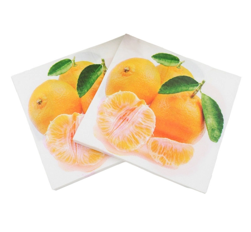 Disposable Tissue Napkins Handkerchief Paper Birthday Party Decor Print Napkins