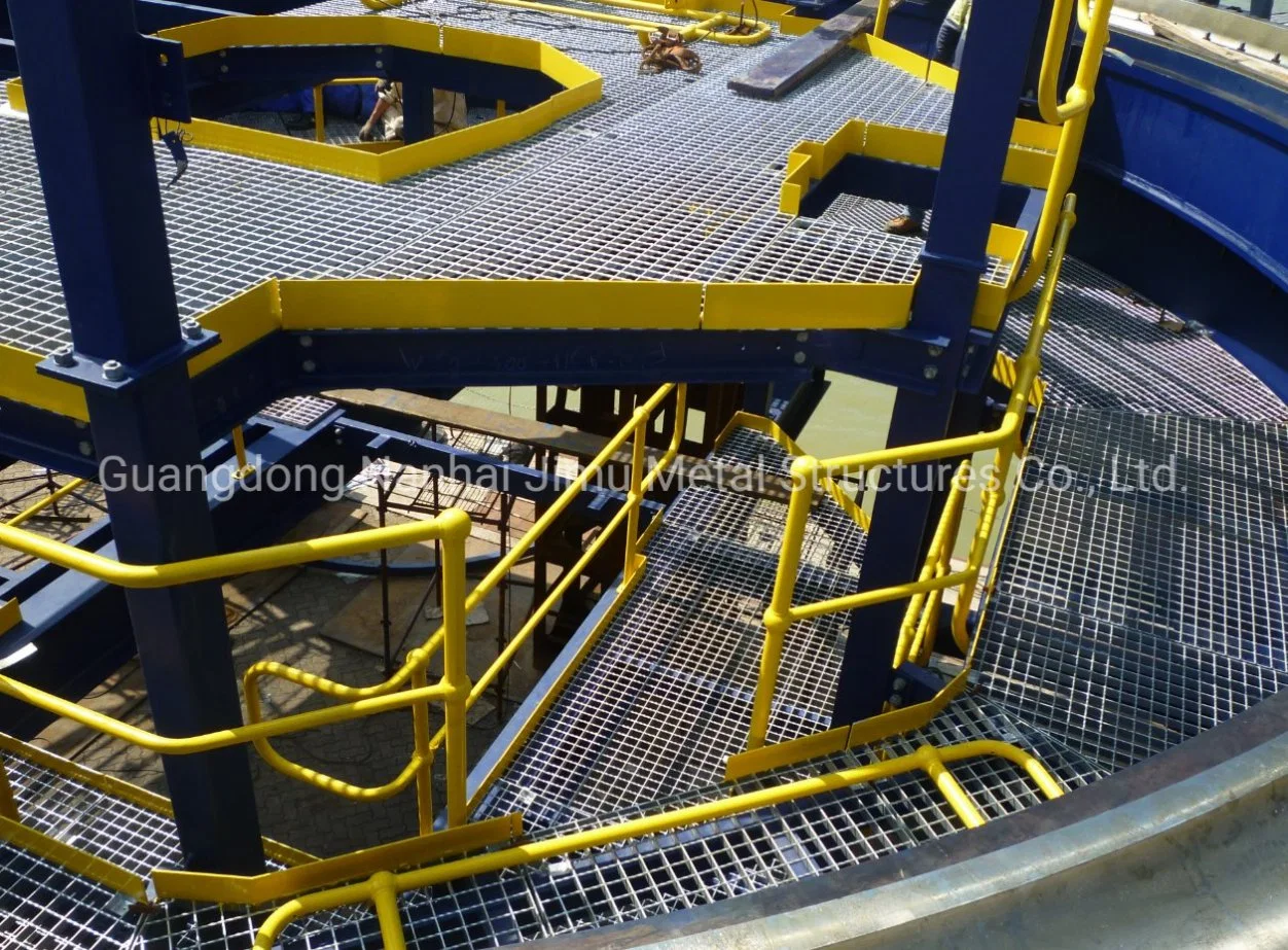 Jimu Light Steel Structure Platform with Grating, Handrails and Treads