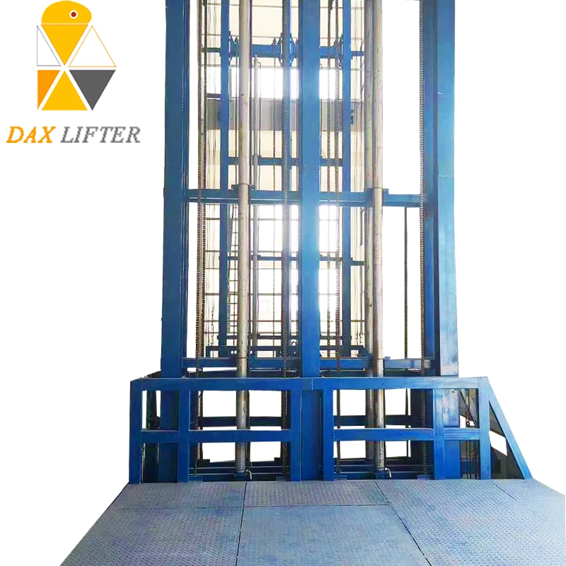 China 2ton 4m bis 6m Customized Hydraulische Cargo Lift für Lager