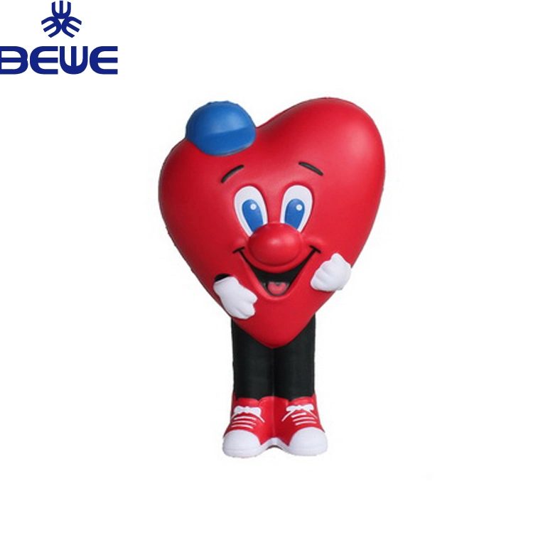 رغوة PU الترويجية كرة مخصصة لعلاج التوتر في القلب