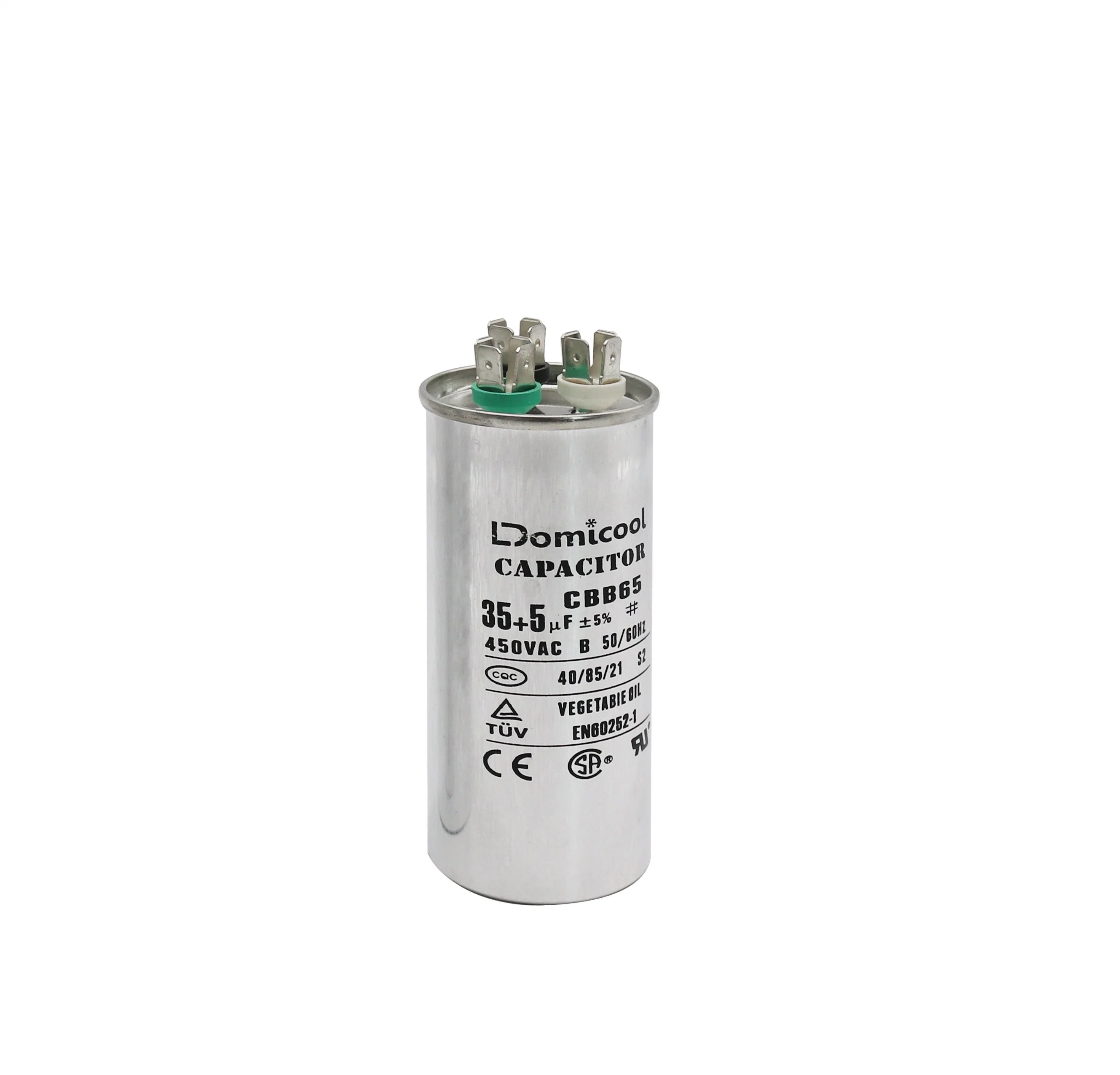 Cbb65 AC Motor Running Capacitor for Air Conditioner with CE CQC TUV UL Bis Certifications