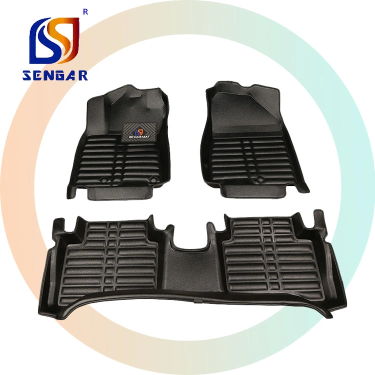 PVC Custom Car Floor Mats Car Carpet Coverage All Weather Protection Anti-Slip