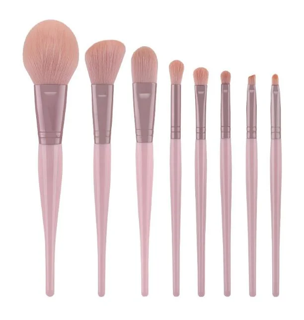 4 colores maquillaje profesional Brush set 8 PC Power Brush Eyeshadow Brush cosméticos Tools