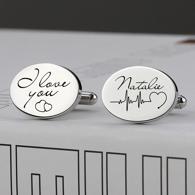 Wedding Custom Mens Cufflinks Fashion Garment Accessories Groomsmen Gift