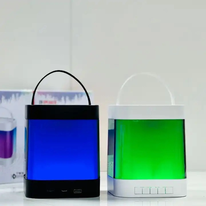 Портативный беспроводной караоке цветной светодиодный свет RGB-динамик Bluetooth