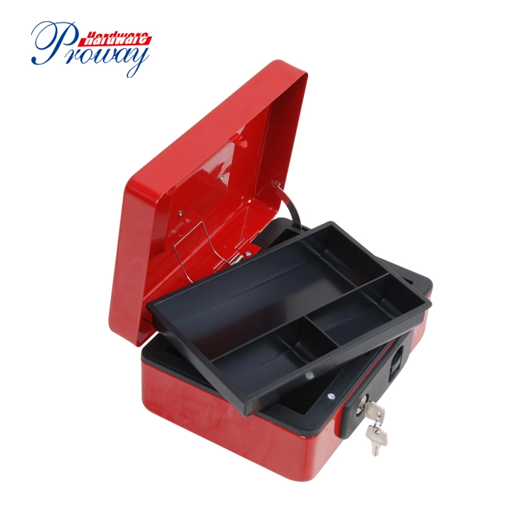 Metal Combination Lock Cash Box with Removable Money Tray Cash Storage Box