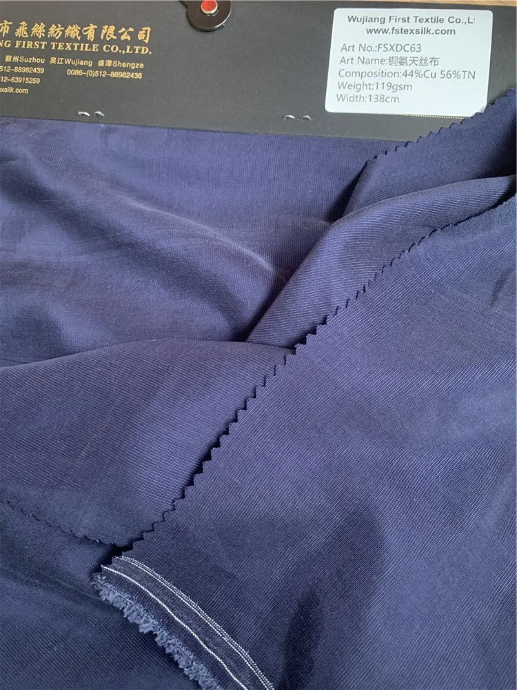 Oeko Tex 100 Certificate Hot Selling Cupro Satin Jacquard Woven Fabric