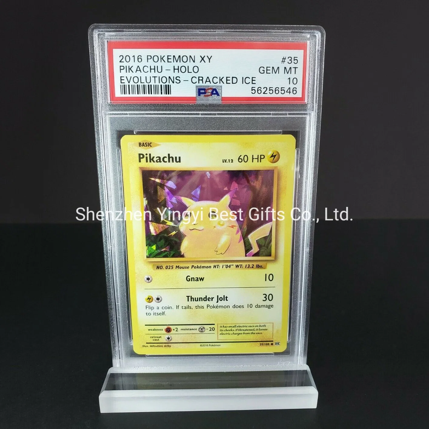 OEM A4 Clear Acrylic Pokemon Card Display Stand