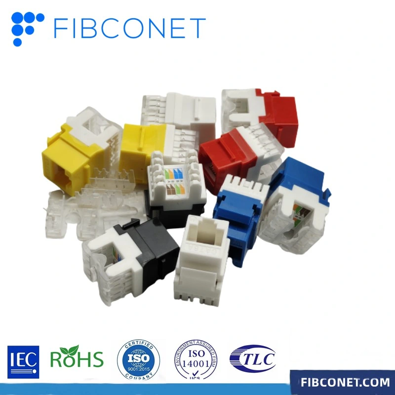 FTTH CAT6A Optical RJ45 Keystone Jack Fiber Optic Network Module