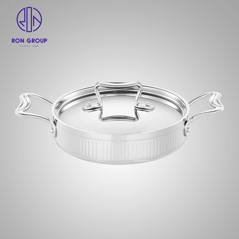 High quality/High cost performance  Stainless Steel Double Ears Shot Stockpot Sauce Pot Cookware for Hotel Restaurant