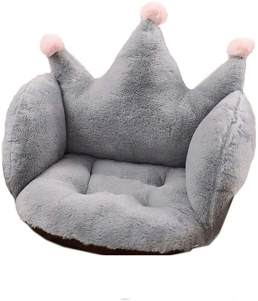 Coussin de chaise Artbeck doublure intérieure imitation fourrure de lapin Coussin de chaise de bureau de la Couronne