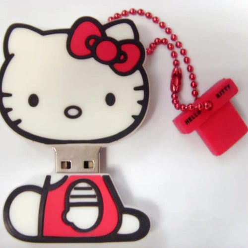 Customized USB Flash Drive Cute Cat Flash Disk PVC Soft