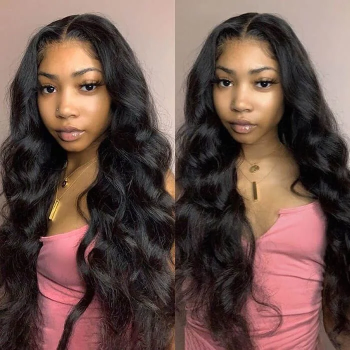 Body Wave Transparent Lace Brazilian Human Hair Lace Wigs for Black Women