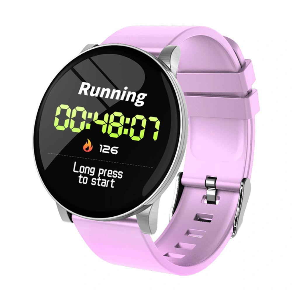 W8 Round Smartwatch Temperature Blood Oxygen Heart Rate Sport Watch