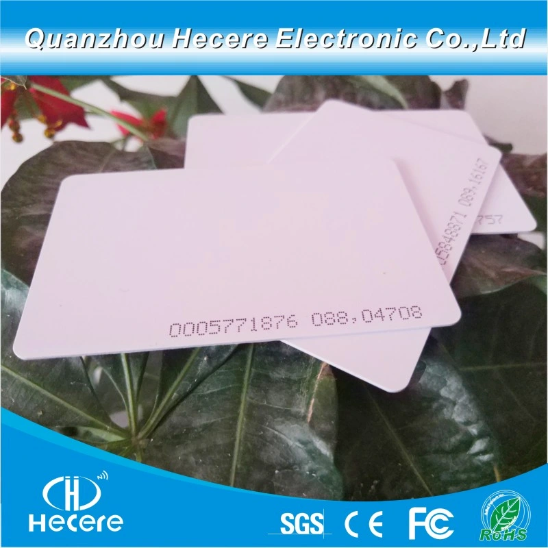 Hohe Qualität/hohe Kostenleistung Smart Chip Ultralight RFID ID Card Speicherkarten FM08 Karte S50 Karte Ntag213 Karte Icodeslix Karte T5577 Karte Em4305 Karte Gym Card Hotelkarte